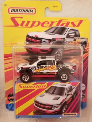 Matchbox Superfast 2010 F-150 SVT Raptor 1/64 Diecast White NEW