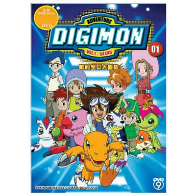 DVD Digimon Adventure 01 Vol.1-54 Ende Englisch Synchronisiert