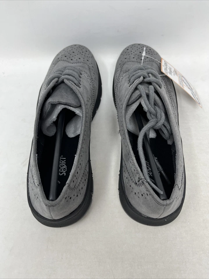 Easy Street Women’s Lucky Oxford, Grey Suede, Size 6 M US - Imagem 3 de 4