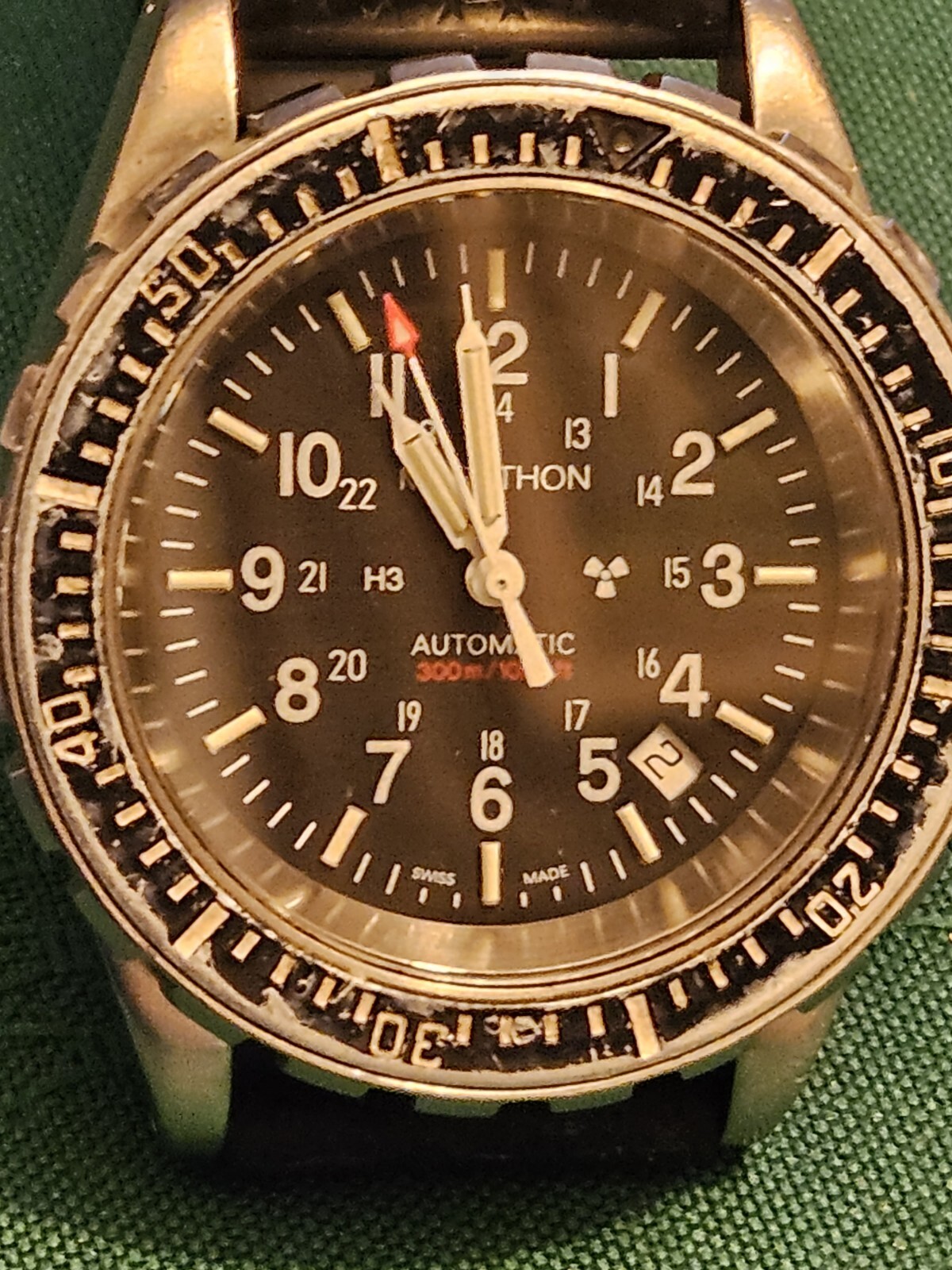 Vintage Marathon Automatic 25 Jewels Diving Watch 316L Working eBay