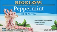 Bigelow Peppermint Herbal Tea - 20 tea bags