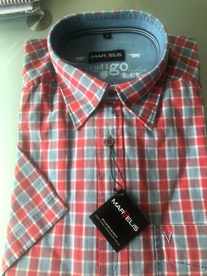 Marvelis Langarm Comfort Fit kariert Gr. 39/40 (M) (3962/12/35)
