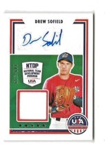 2022 Panini USA Stars & Stripes Drew Sofield  NTDP Auto GU #SSS-DW Sn 149/399
