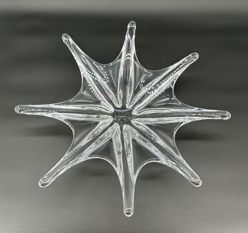 Baccarat France Cristallo Art Deco STELLA Stella Marina Centrotavola Ciotola 16” Firmato - Foto 3 di 22