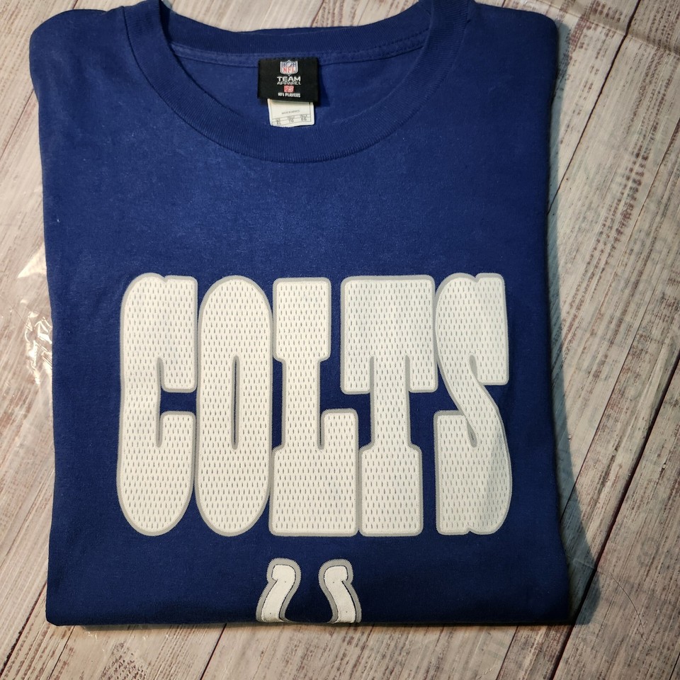 INDIANAPOLIS COLTS 12 ANDREW LUCK NFL TEAM APPAREL BLUE TSHIRT XL