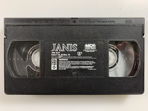 JANIS JOPLIN: THE WAY SHE WAS 1974 Dokumentarfilm VHS TAPE - Bild 2 von 6
