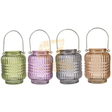 S/4 Alma Round Candle Holders w/ Handles Multicolor Indoor Tabletop Home Decor