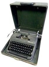 Vintage Olympia SM-2 Portable Manual Typewriter with Case thumbnail