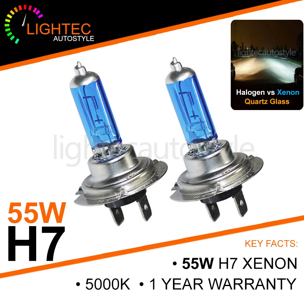 Bulb-set xenon look plasma blue 6000K 12V/55W H7 H76000K