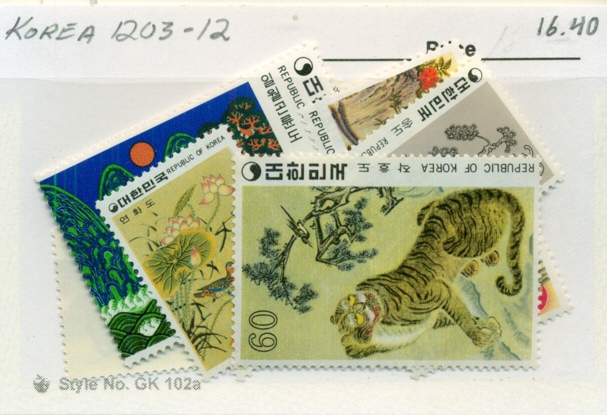 韓国切手 KOREA #1203-12, Mint Never Hinged, Scott $16.40 | eBay