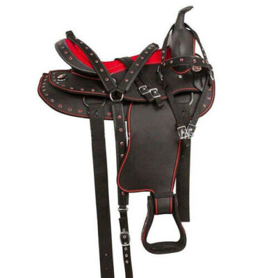 New Synthetic Western Barrel Racing Horse Saddle & Tack Size12 13 14 15 16 17 18