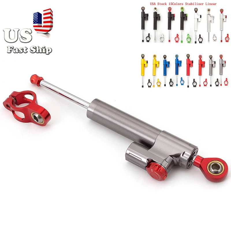 Amortiguador estabilizador de dirección CNC lineal para Kawasaki ER6N ER6F NINJA650R NINJA400 Foto 4 de 4