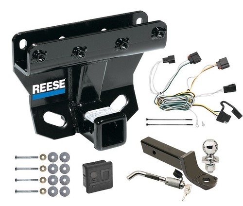 Enganche de remolque Reese para 07-10 Jeep Grand Cherokee paquete cableado bola de 2" + bloqueo - Imagen 1 de 6