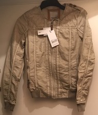 Bench Ellenbrook Beige Bomber Jacket Uk Size Xs Bnwt