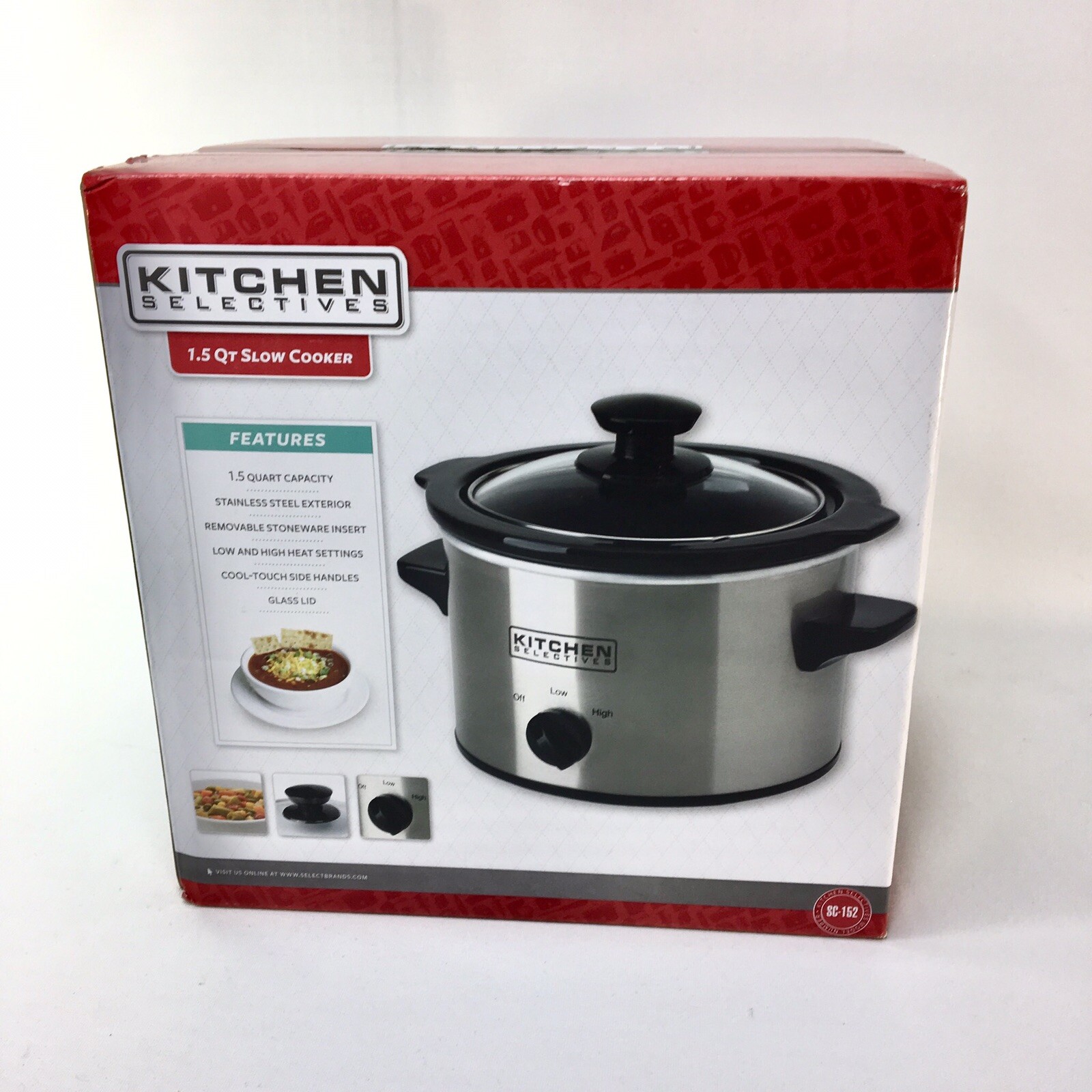 Kitchen Selectives 1 5 Quart Slow Cooker For Sale Online Ebay