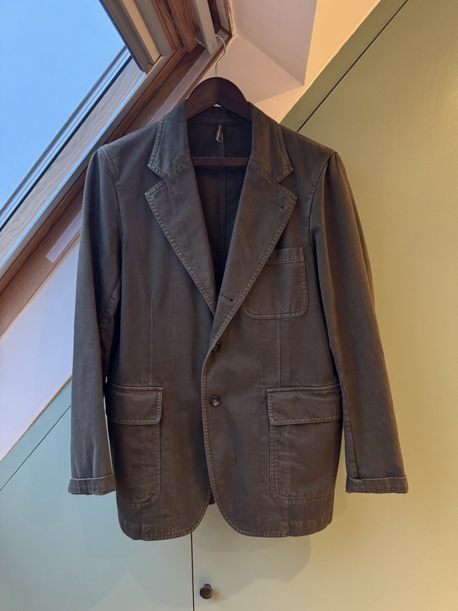 Drakes Games Blazer Mk.I Khaki Cotton Twill size 38 | eBay UK