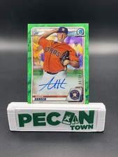 Austin Hansen 2020 Bowman Chrome 1st Green Ice /99 Auto Autograph Prospect CPA