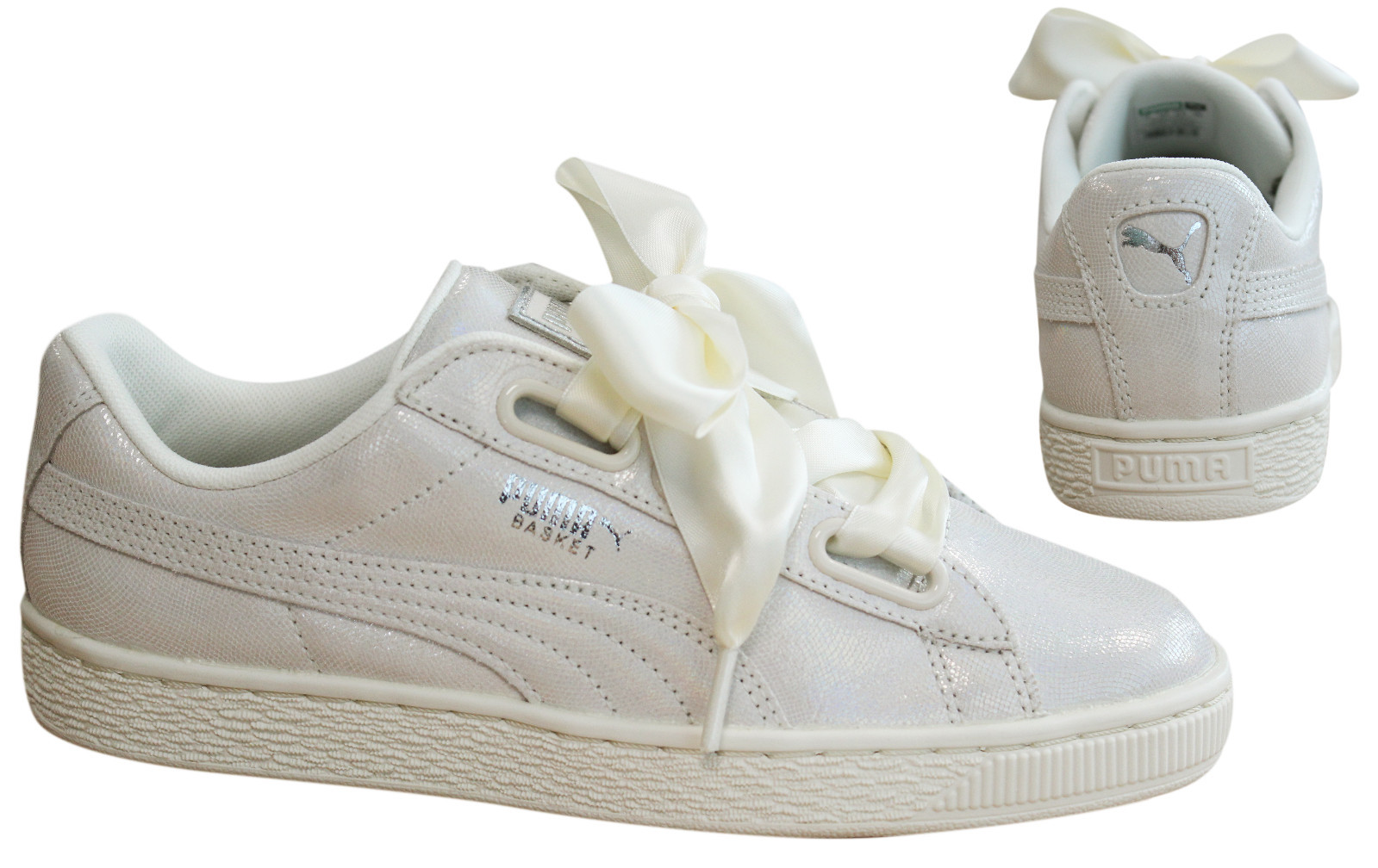 puma basket heart patent trainer