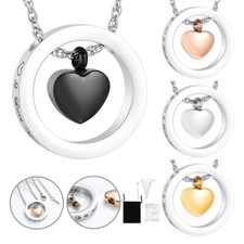 Urn Necklace for Ashes Circle of Life Eternity Memorial Urn Pendant Ash Holder