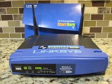 Linksys Wireless-G Broadband Router, 4-Port, 54 Mbps, 2.4 GHz, WRT54G
