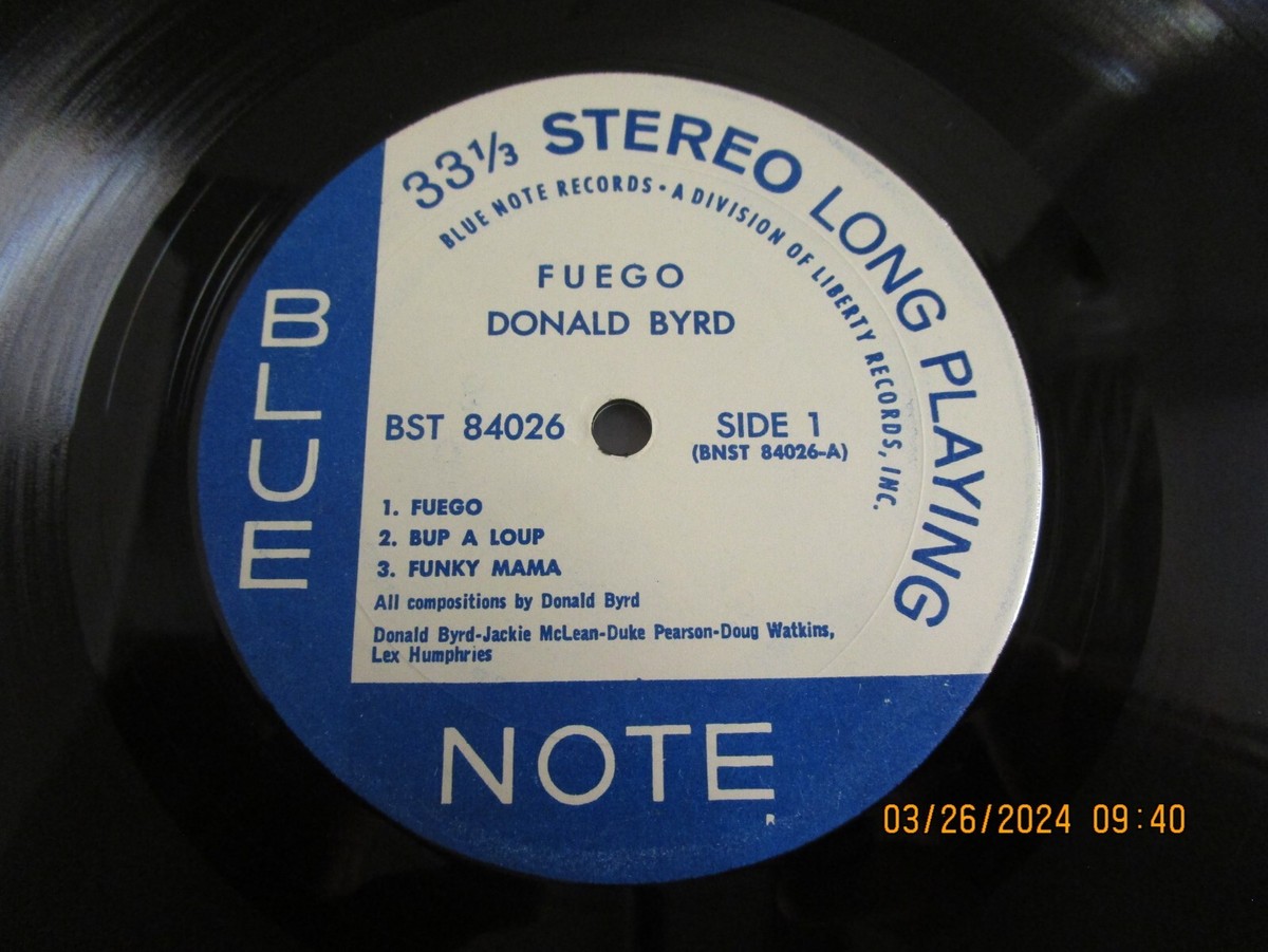 DONALD BYRD Fuego LP Used! 1966 Blue Note Liberty BST-84026