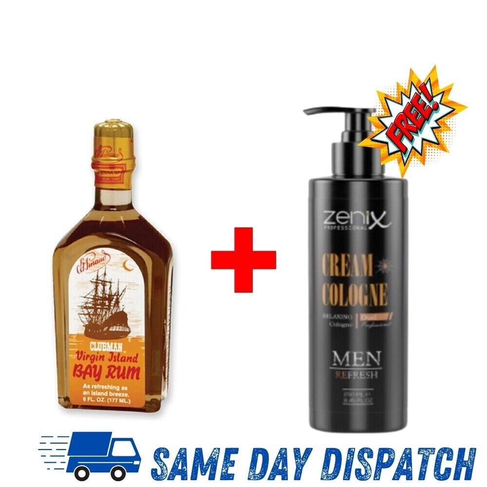 NEW CLUBMAN PINAUD BAY RUM AFTER SHAVE 355ml Mens Aftershave Lotion Cologne AUS