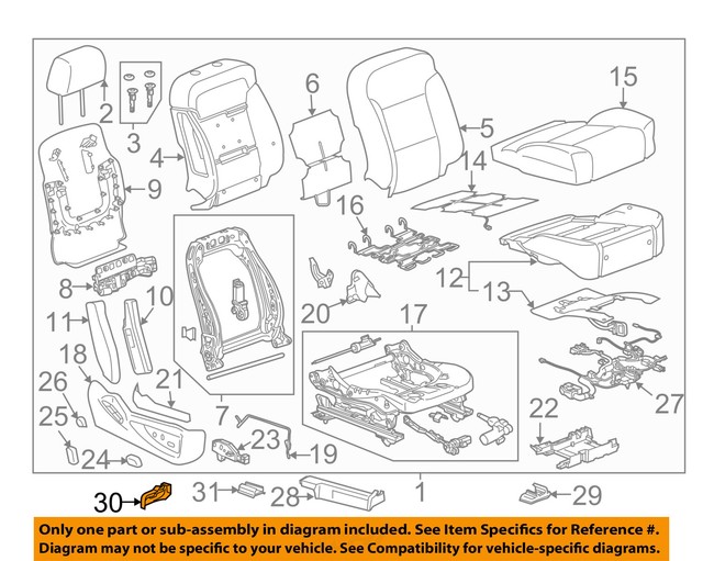 GM OEM Passenger SeatTrack Cover 23204167 eBay