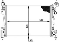 Mahle KüHler WasserküHler MotorküHler FüR Opel Corsa D S07 1.2 1.4 1.0 F08 F68