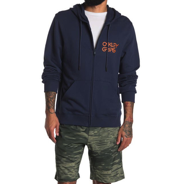 NWT80 Мужская толстовка Oakley Bold O-Grip с капюшоном темно-синего цвета размер XL FOA400572 6990₽