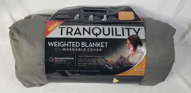 Tranquility~Temperature Balancing Weighted Blanket with Washable Cover