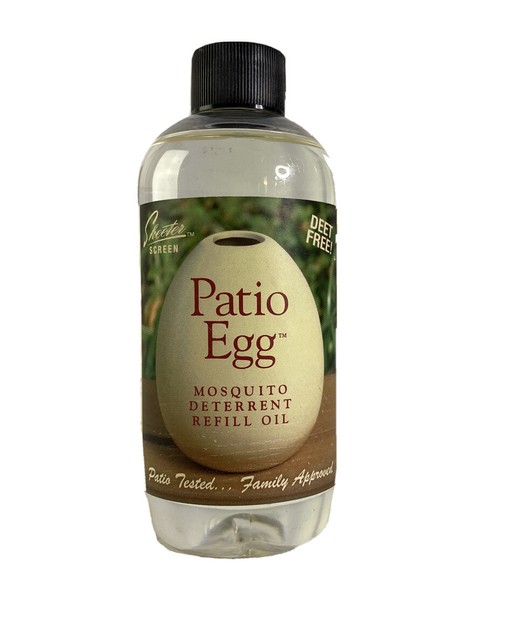 Skeeter Screen Patio Egg Diffuser Oil Refill 8 oz - Deet Free Mosquito