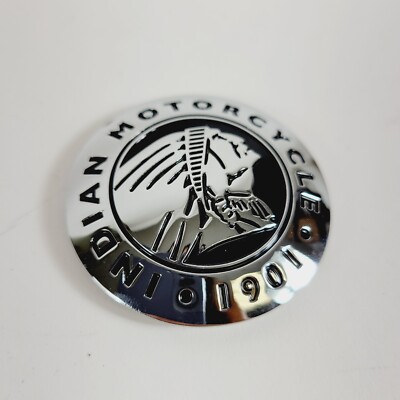 Indian Motorcycle Chrome Headdress Concho Medallion Emblem