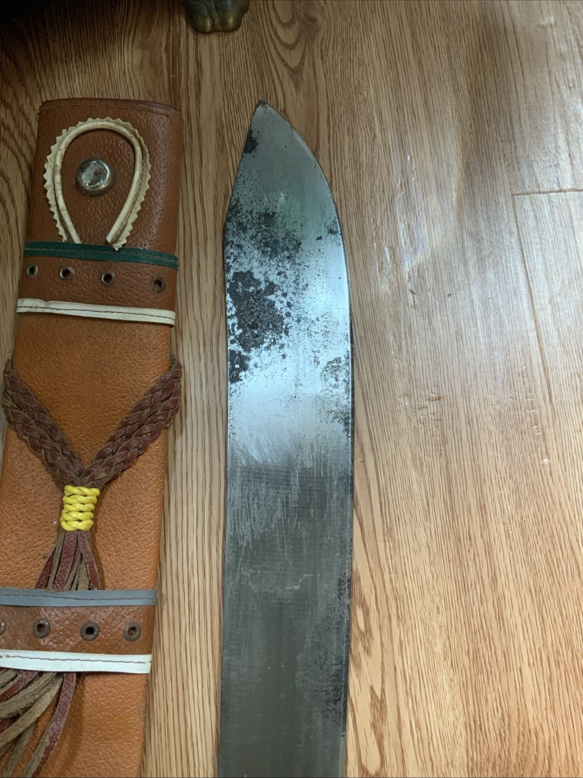 Legitimus Collins & Co 24” Blade Full Tang Machete w/ Leather Sheath 