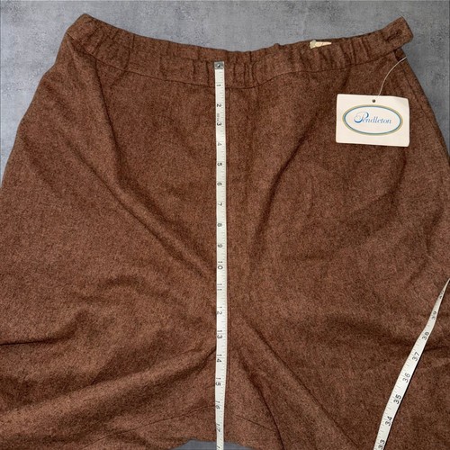 Vintage Pendleton Wool Pants Women’s 34 Brown Wide Pleated - Picture 10 of 18