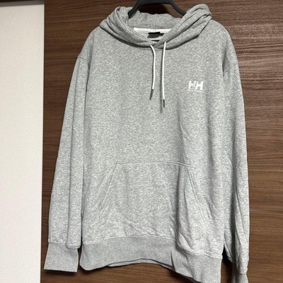 Helly Hansen Gray Parka with HH Logo, Drawstring, Men's/Unisex