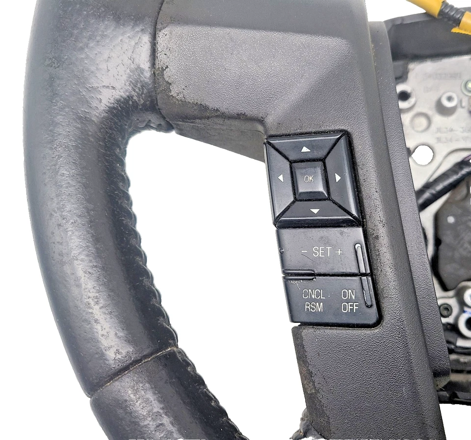 Controles de mídia de cruzeiro volante de couro preto 2011-2014 Ford F150 fabricante de equipamento original *BLEM - Imagem 2 de 4