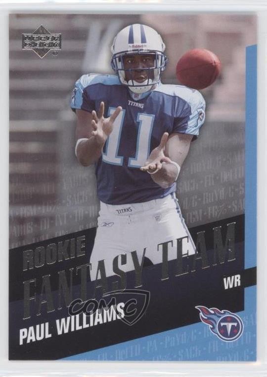 2007 Upper Deck Rookie Fantasy Team Paul Williams #RFT-PW RC 2u3