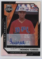 2021 Elite Extra Edition Prime Numbers B Signatures 46/62 Wande Torres Auto ex0
