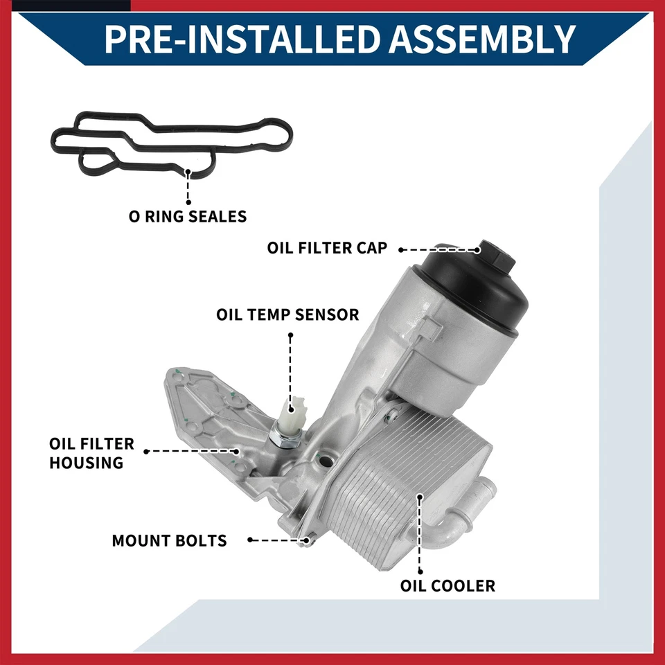 Oil Filter Housing w/ Sensors for Ford for Ranger 2005-2024 No.BB3Q6B624EA - Image 4 of 4