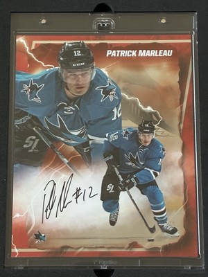 /5 Patrick Marleau Auto 2024-25 Fanatics Emanate Red 8x10 NHL Sharks Wraps