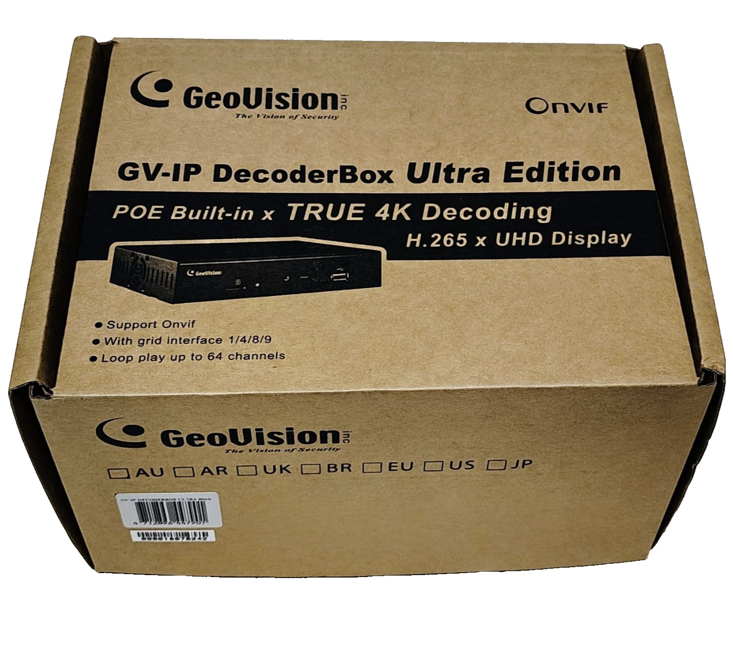 Geovision GV-IP Decoder Box Ultra POE Built In True 4K Decod