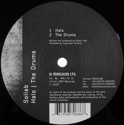 Solieb - Halo / The Drums - German 12'' Vinyl - 2007 - Maschine Ltd.