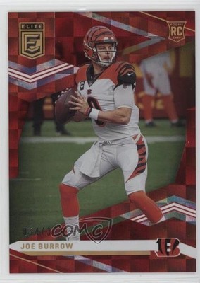 2020 Panini Chronicles Elite Update Red 54/399 Joe Burrow #201 Rookie RC e0h