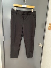 Alice and Olivia Classics Stacey Slim Trousers Pants Black Slim Women’s Size 10