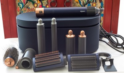 DYSON HS 05 AIRWRAP MULTI STYLER AND EXTRAS  PRUSSIAN BLUE AND COPPER
