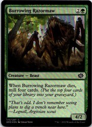 Burrowing Razormaw 173 Foil The Brothers' War Common MTG