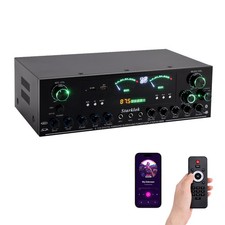 VIPQV E201-E032-US 008w Stereo Receivers 3000W 5.1 Channel Home Audio Amplifier