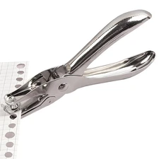Hole Punch Paper Guide Handheld Manual Single Hole Puncher for School Office