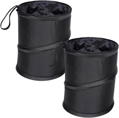 2-Piece Collapsible Pop-Up Car Trash Can, Hanging Garbage Bag for Car, Truck or