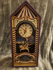 VINTAGE 1994 SANKYO KOJI MURAI CLOWN MUSEUM MUSICAL CLOCK LA STRADA GELSOMINA